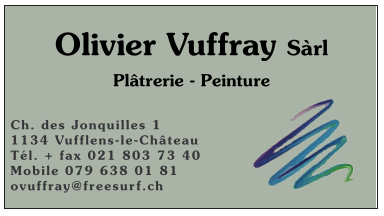 Olivier Vuffray Sarl
