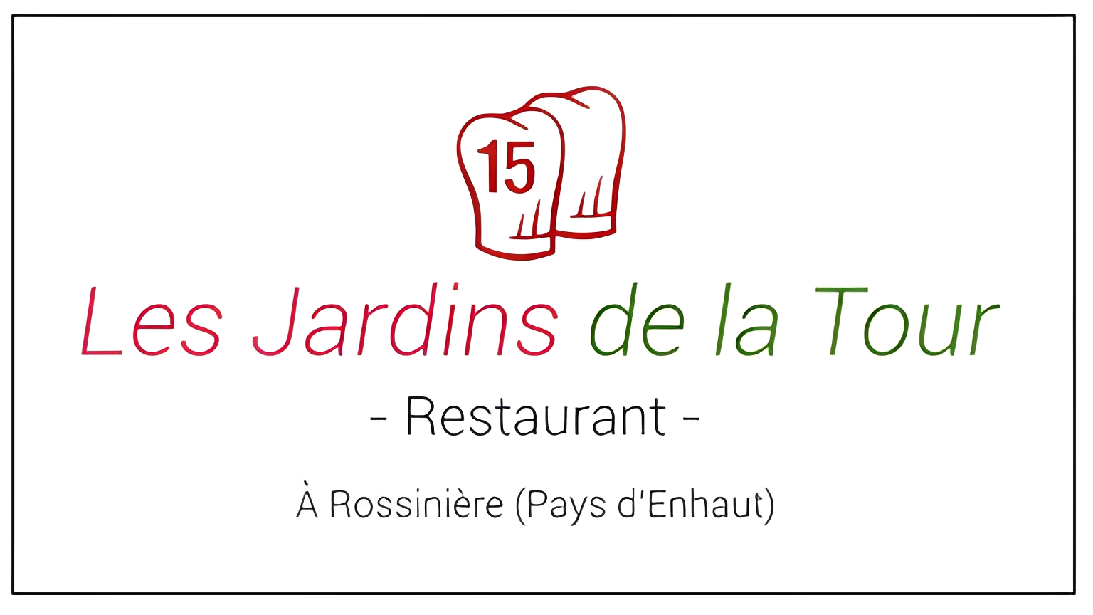 Restaurant les jardins de la tour